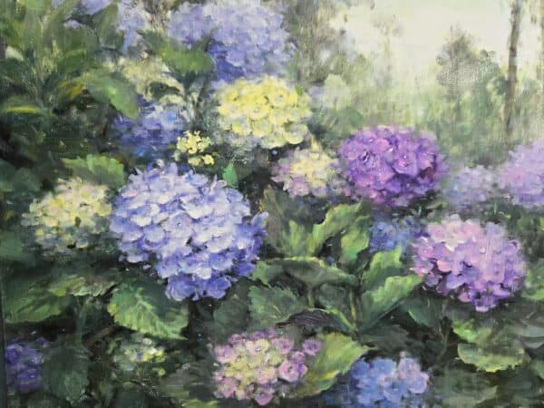 林桂英 繡球花 15F 65x53cm 油畫 9萬